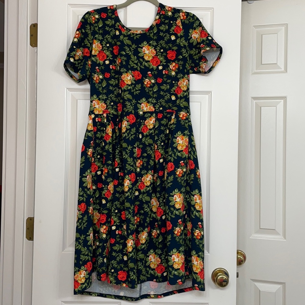 LulaRoe XL floral dress with pockets